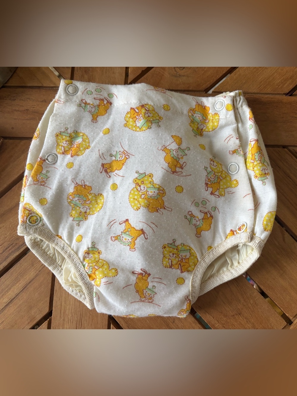 Vintage Carter's Plastic Diaper Cover Pants Circus Bears Clowns